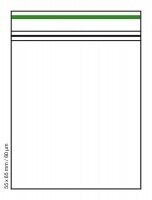 Druckverschlussbeutel /Tütchen, 60 µm, 55x65 VE100,GREEN LINE