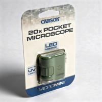 Mikroskop Carson MM-280 Micro Mini mit Schlüsselanhänger grün