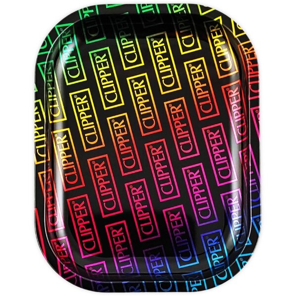 Clipper Dreh Tablett Metallic Rolling Tray (Small, 18 × 14 cm)