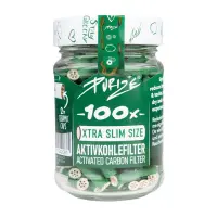 Purize Glas  XTRA Slim Size Aktivkohlefilter 100 Stk....