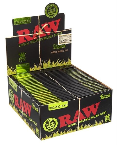 RAW BLACK Green Organic Hemp King Size Slim Papier