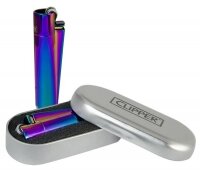 Clipper Feuerzeug Metall Icy/Rainbow