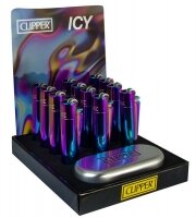 Clipper Feuerzeug Metall Icy/Rainbow