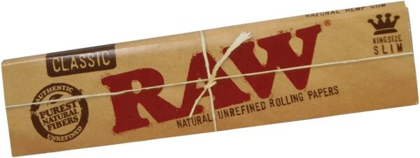 Raw Classic King Size Slim Rolling Papers ohne tips