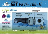 Prima Klima PKVS-100-TC Lüftungsset Ø100 mm...