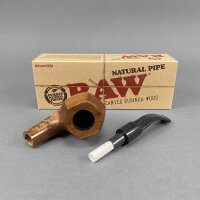 Raw Holzpfeife mit Aktivkohle Fach