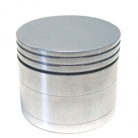 ALU GRINDER 4-teilig SILBER