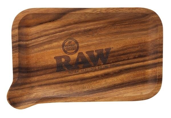 Raw Holz Drehtablett/Tray