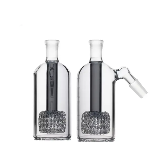 LUCID GLASS Vorkühler mit Crystal Tire Percolator 18,8 mm Schliff | Bong-Pre-Cooler aus Borosilikatglas