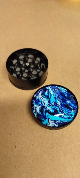 Grinder Glas - Blau 3-teilig