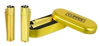 Clipper Feuerzeug Metall Gold