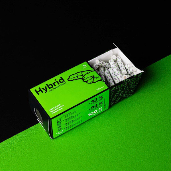 Hybrid Supreme Aktivkohlefilter 6,4 mm 55 Stk