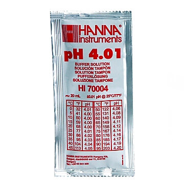 Hanna Kalibrierlösung ph 4,01 , 1 x 20ml Beutel