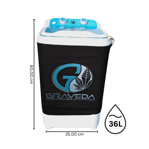 Graveda 36 Liter XL Waschmaschine zur Eiswasser/ Ice-hash Extraktion