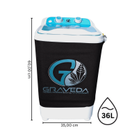 Graveda 36 Liter XL Waschmaschine zur Eiswasser/ Ice-hash...
