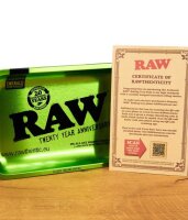 RAW Emerald Green Dreh Tablet Tray – 20th Anniversary Edition, 27,5 x 17,5 cm