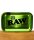 RAW Emerald Green Dreh Tablet Tray – 20th Anniversary Edition, 27,5 x 17,5 cm
