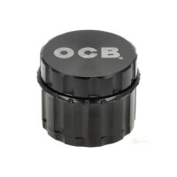 OCB Premium Aluminium Grinder – Schwarz, 4‑teilig, magnetischer Verschluss