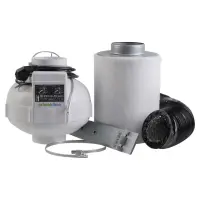 Caluma Growset L (100 × 100 cm, 320 W) – inkl. Prima Klima Abluftset Temperatur