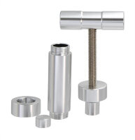 Aluminium Pollenpresse mit Drehgriff, 112mm