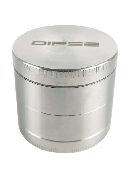 DIPSE Space Pollinator Grinder aus Edelstahl Ø 50 mm – 4‑teiliges Präzisionsgerät mit Schaber & Bürste